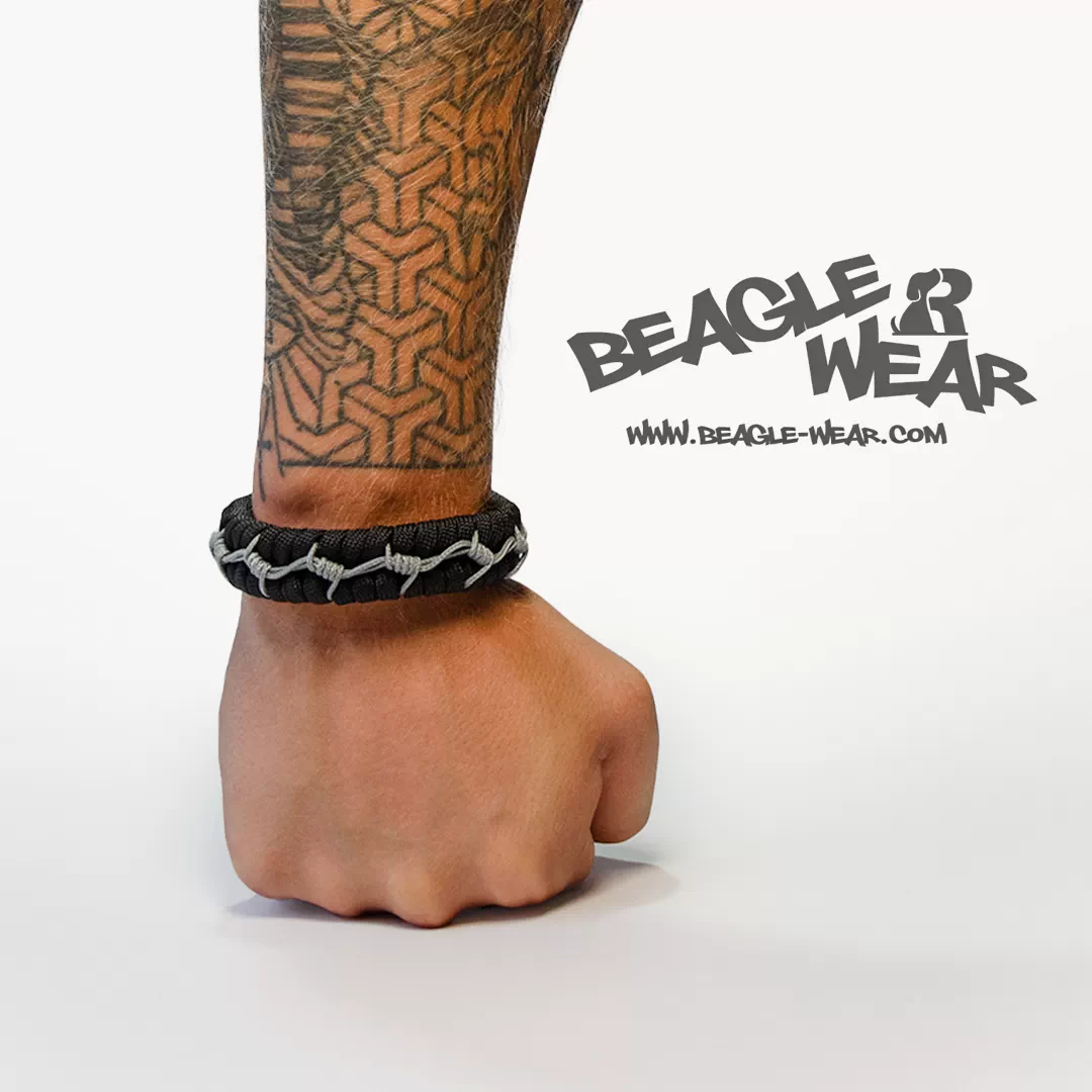 unisex paracord narukvica Barbed Wire